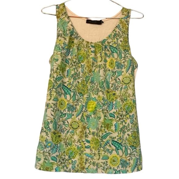 The limited retro floral sleeveless blouse size large - Picture 1 of 6